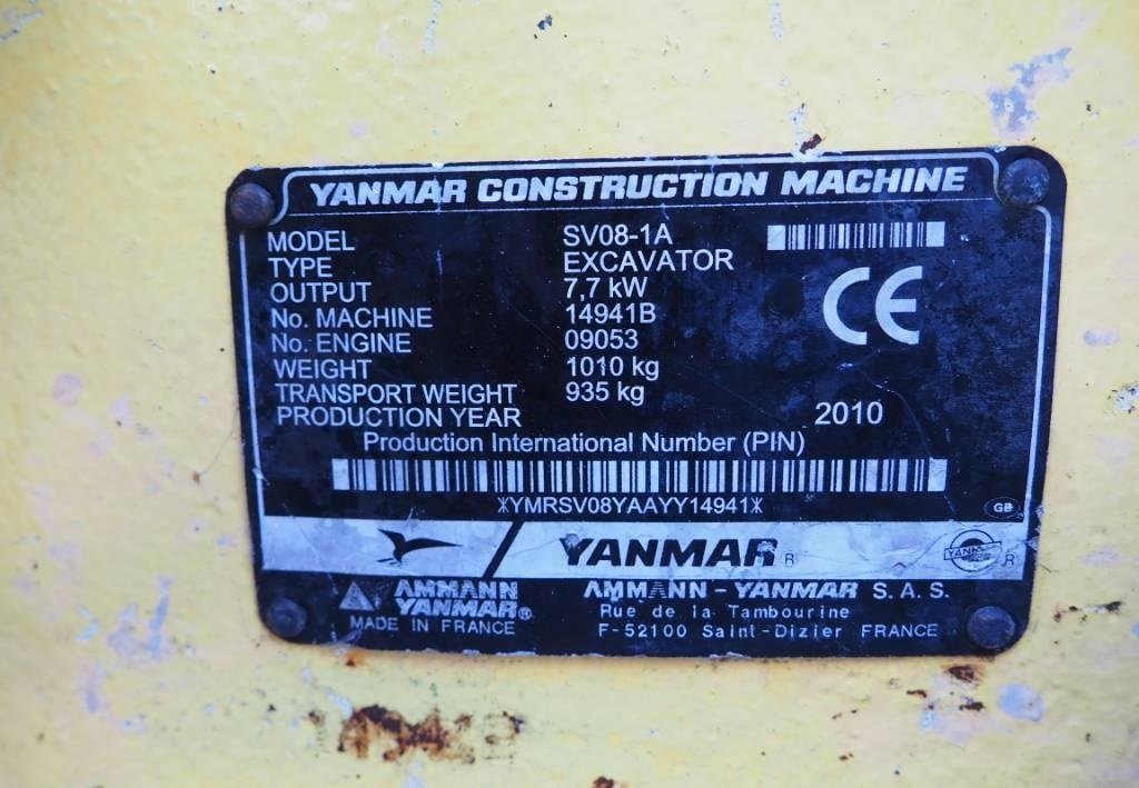 Yanmar SV 08-1 A / 1,1 T – Image 3