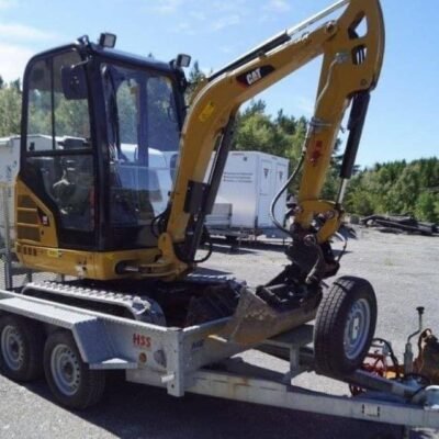 2017 CATERPILLAR 301.7D + 3 GODETS + REMORQUE