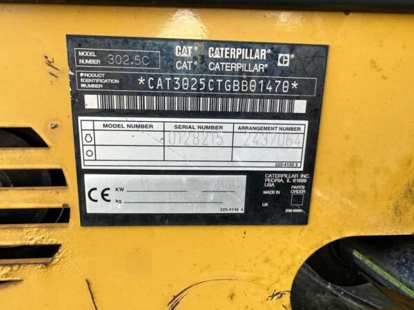 Cat 302.5C + 4 GODETS ET INCLINABLE – Image 18