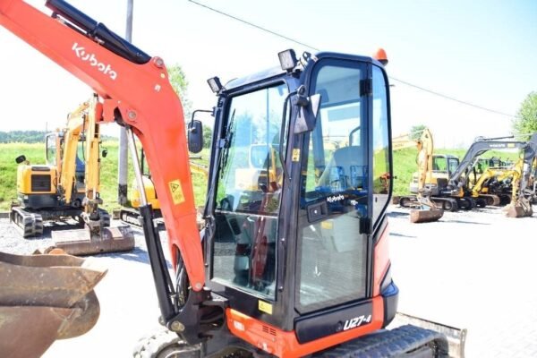 2015 Kubota U 27-4 + 3 Godets et Attache rapide – Image 4
